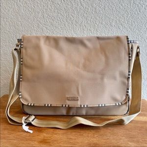Burberry Tan Nova Check Messenger Bag, NWOT